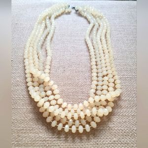 Statement beaded necklace